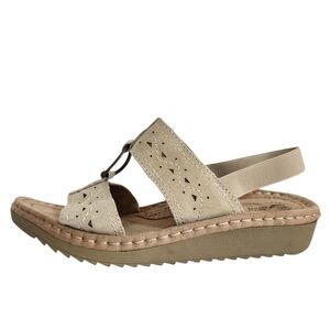 Earth Spirit Cream Alli Comfort Boho Sandals Size 10